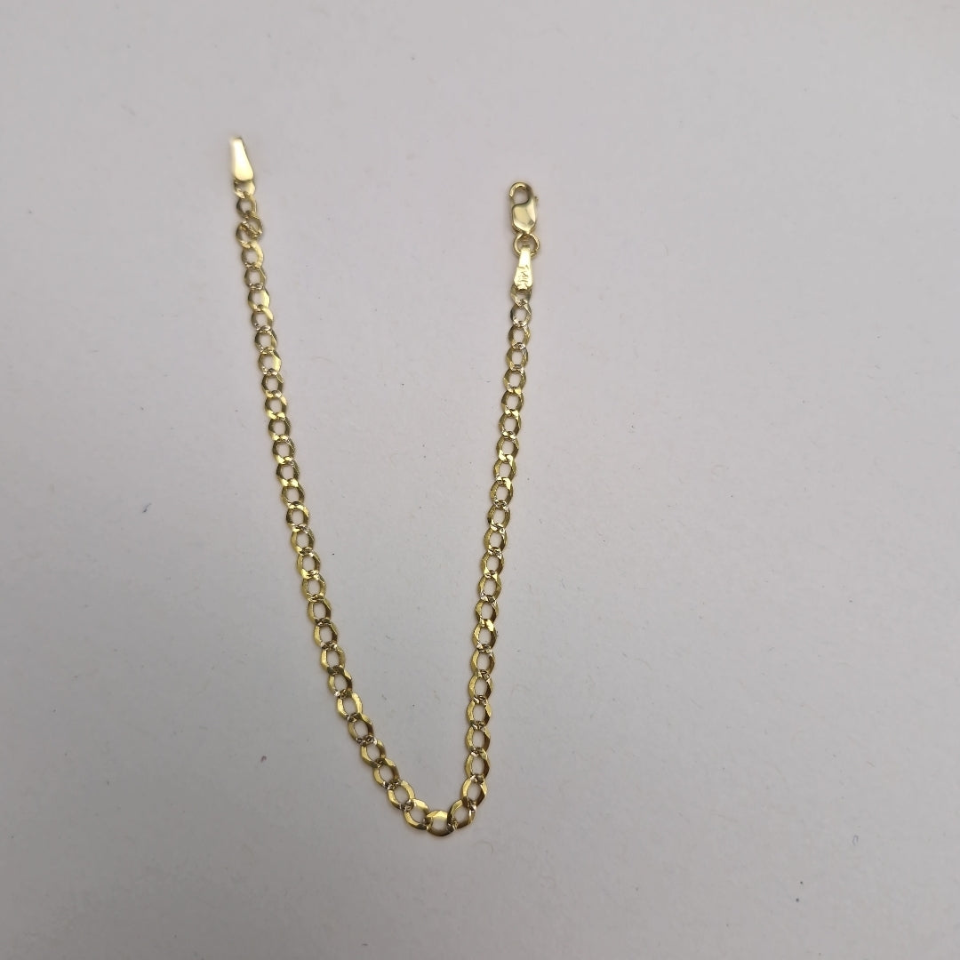 PULSERA BARBADA RODIO 1.9G 18 CM (NUEVO)