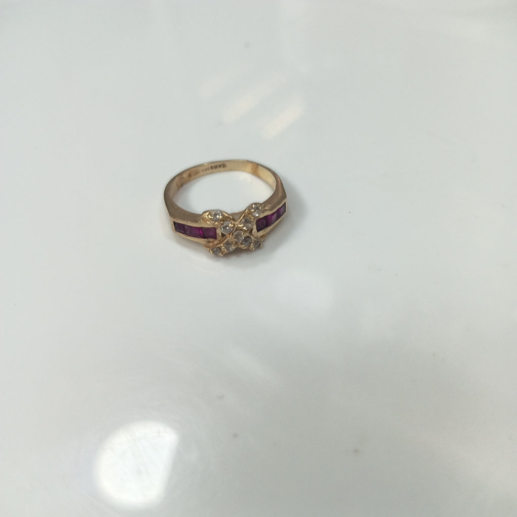 K1 2,90 GRMS 14 K ESPECIFICACIONES COMPLEMENTARIAS ANILLO CON PIEDRA DE COLOR (SEMINUEVO)