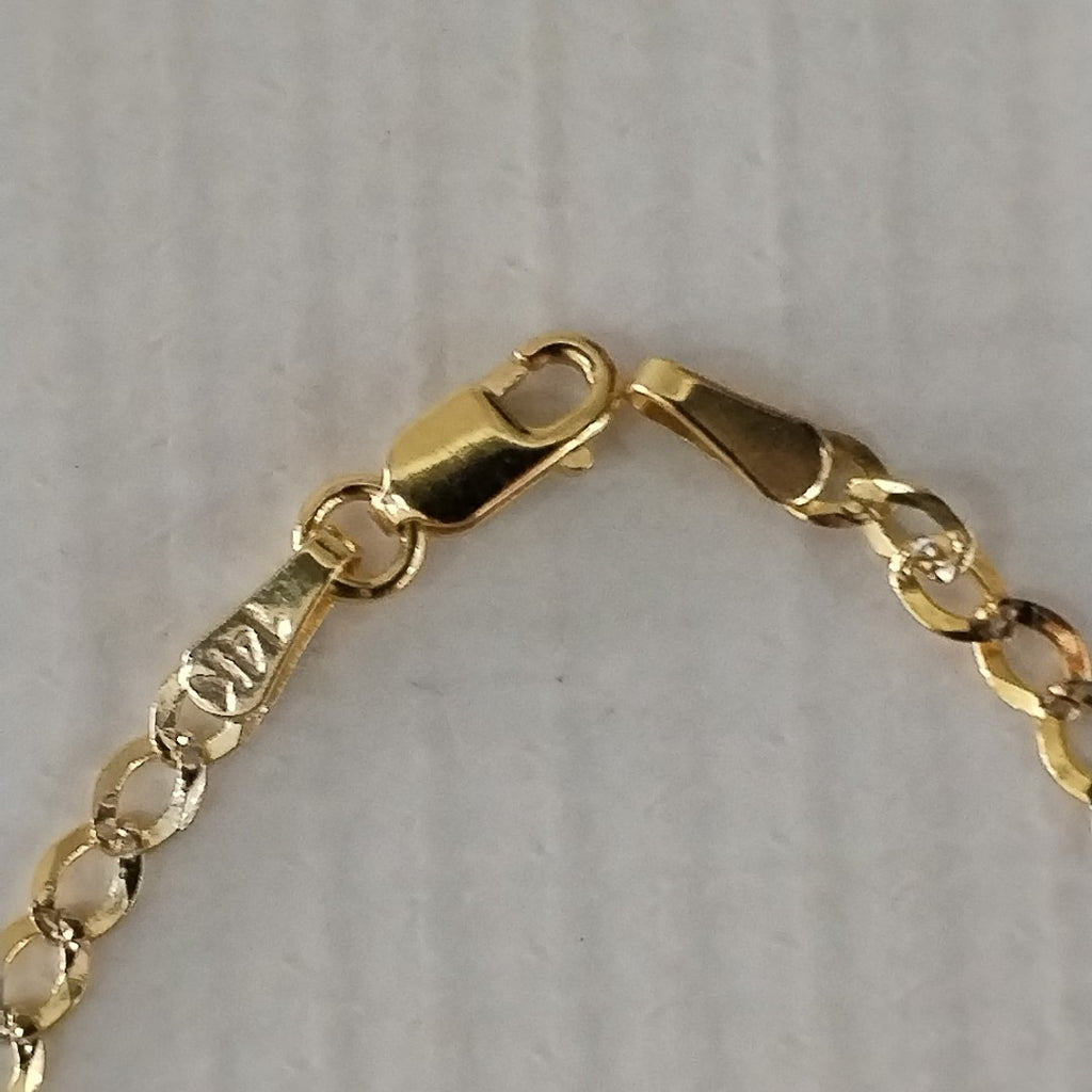 PULSERA BARBADA RODIO 1.8G 16 CM (NUEVO)