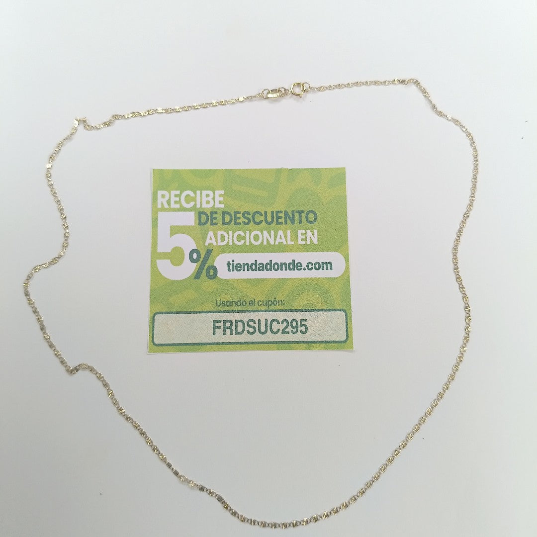 CADENA TEJIDO MARINERO 2.01GR 50 CM (NUEVO)