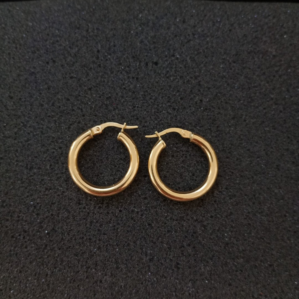 10419ARR00000B3111 FRD23 ARRACADA INFLADA LISA ORO 14K 1.8GRS (NUEVO)