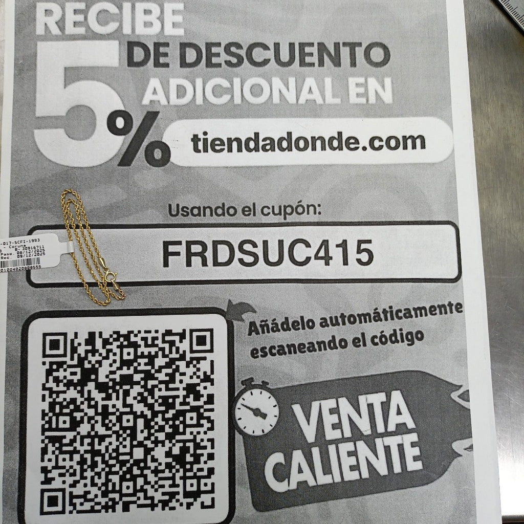 PULSERA ORO 10 K 0.7 GRMS (SEMINUEVO)