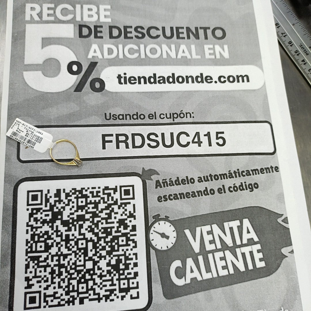 ANILLITO ORO 18 K 2.3 GRMS (SEMINUEVO)