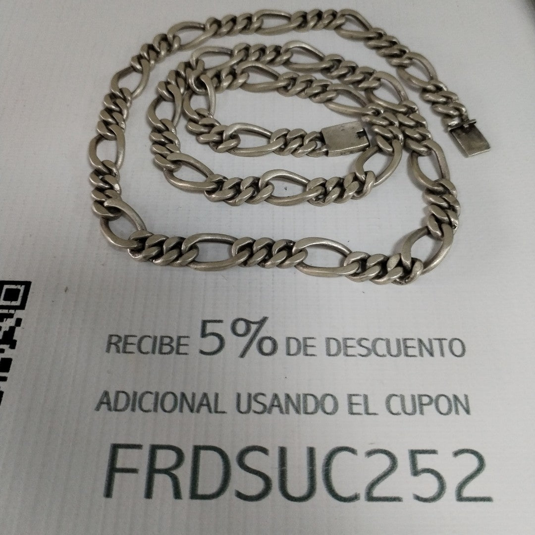 K1 155,00 GRMS PLATA .925 ESPECIFICACIONES COMPLEMENTARIAS CADENA TIPO CARTIER P (SEMINUEVO)