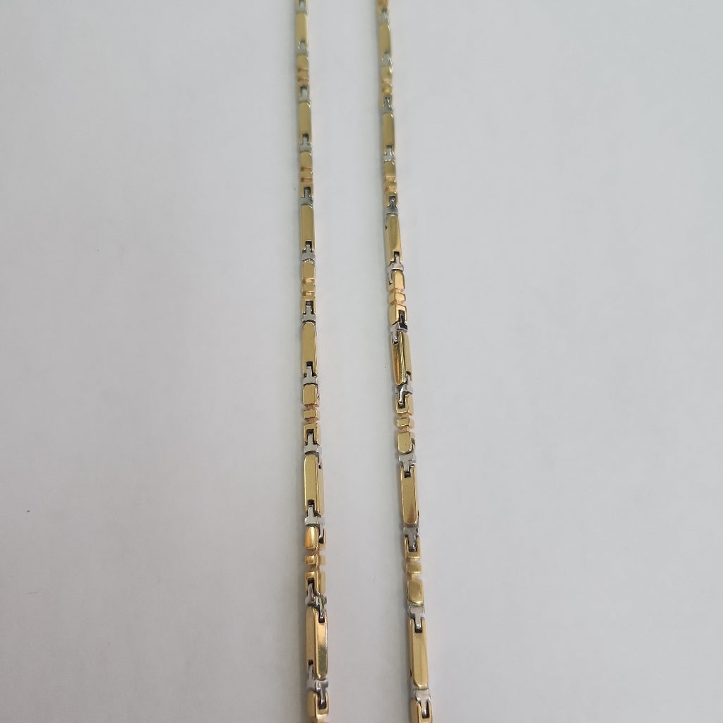 CADENA ORO, ORO BLANCO 14 K 34 GRMS (SEMINUEVO)