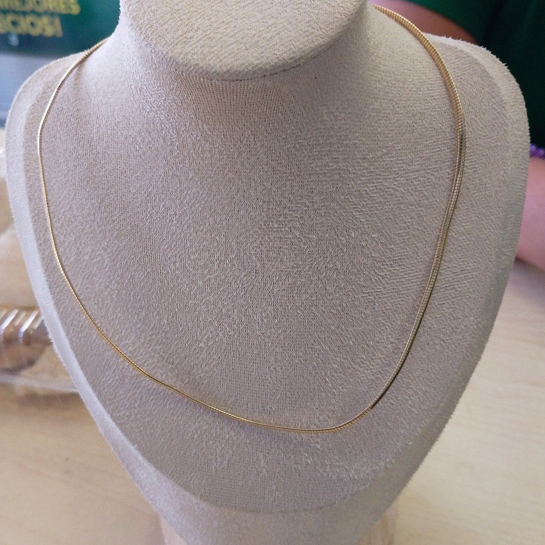 K1 8,70 GRMS 14 K ESPECIFICACIONES COMPLEMENTARIAS GARGANTILLA, BUEN ESTADO (SEMINUEVO)