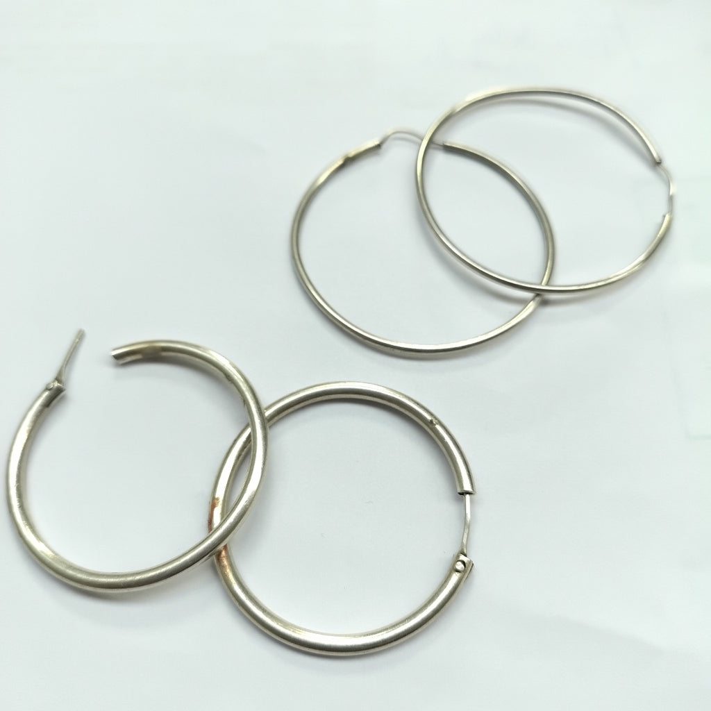 ARRACADAS PAR, DIJE PLATA 44.9 GRMS (SEMINUEVO)