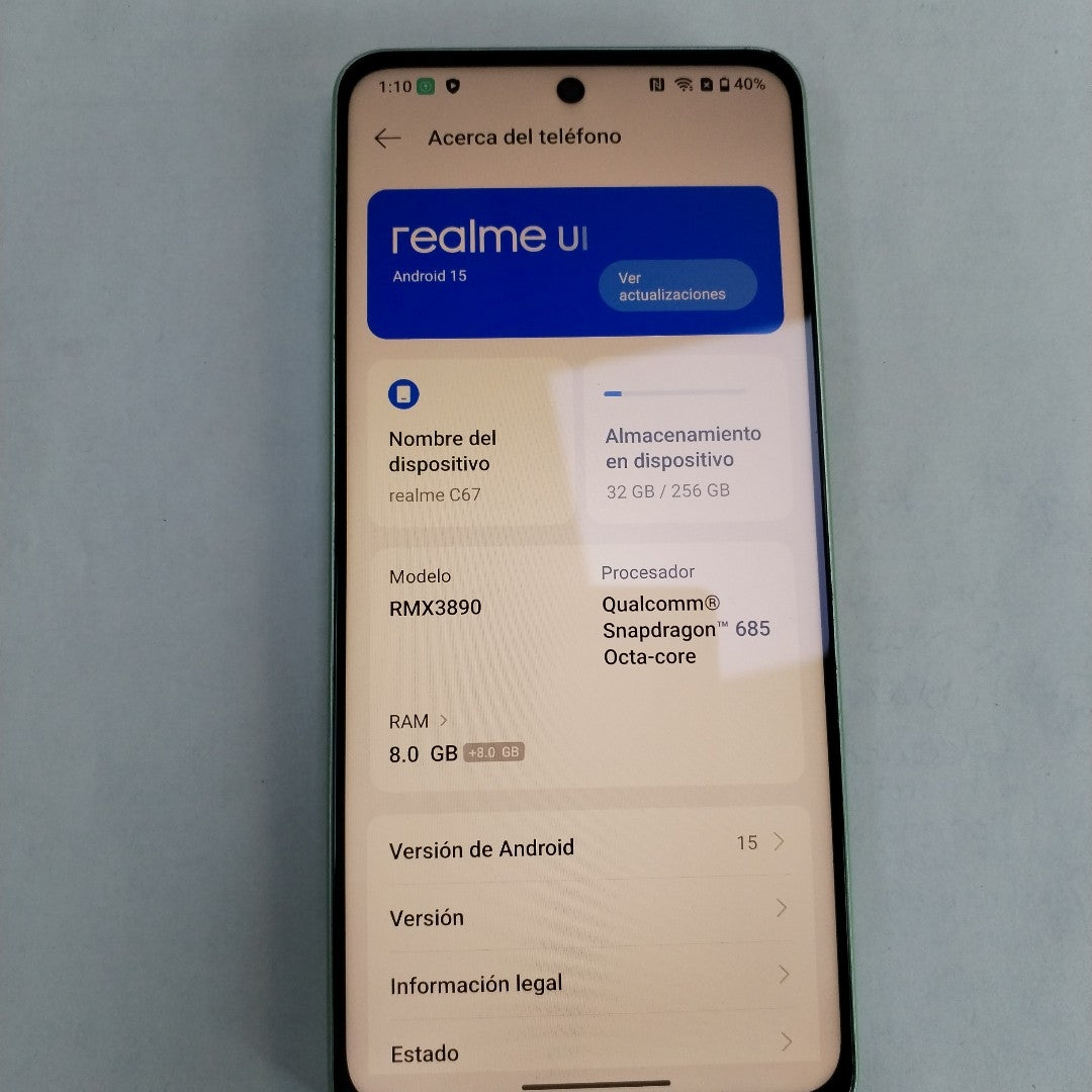 CELULAR REALME C67 RMX3890 (2023) 256 GB 8 GB RAM (SEMINUEVO)