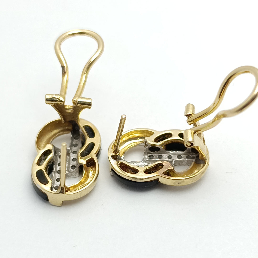 ARETES PAR ORO 14 K 6,40 GRMS (SEMINUEVO)