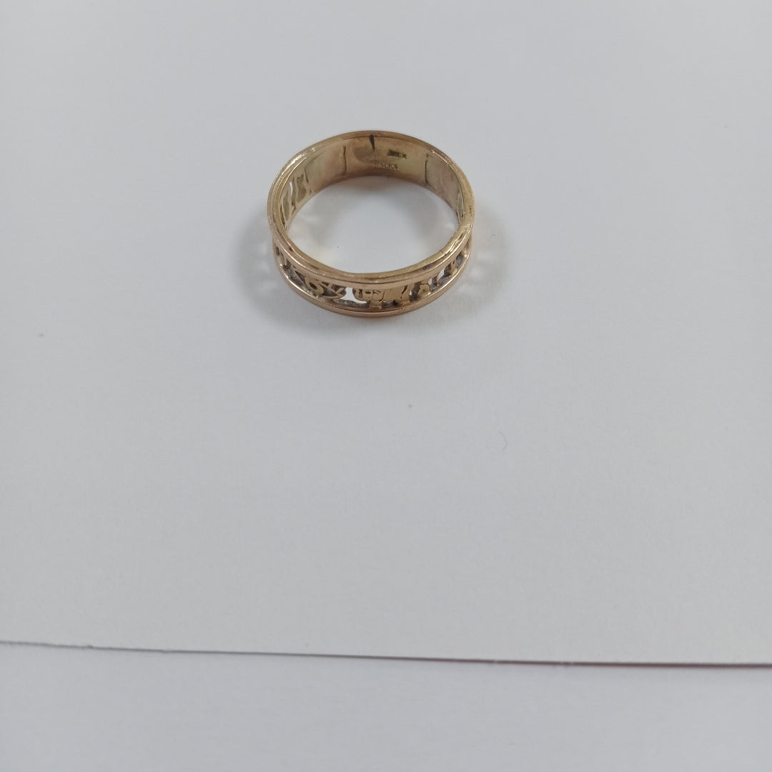 ARGOLLA DE LA SUERTE ORO 10 K 3.3 GRMS (SEMINUEVO)