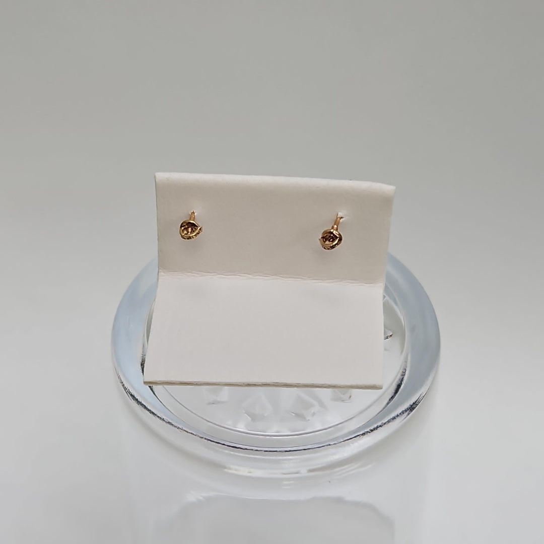 BROQUELES ORO 14K 1 (NUEVO)
