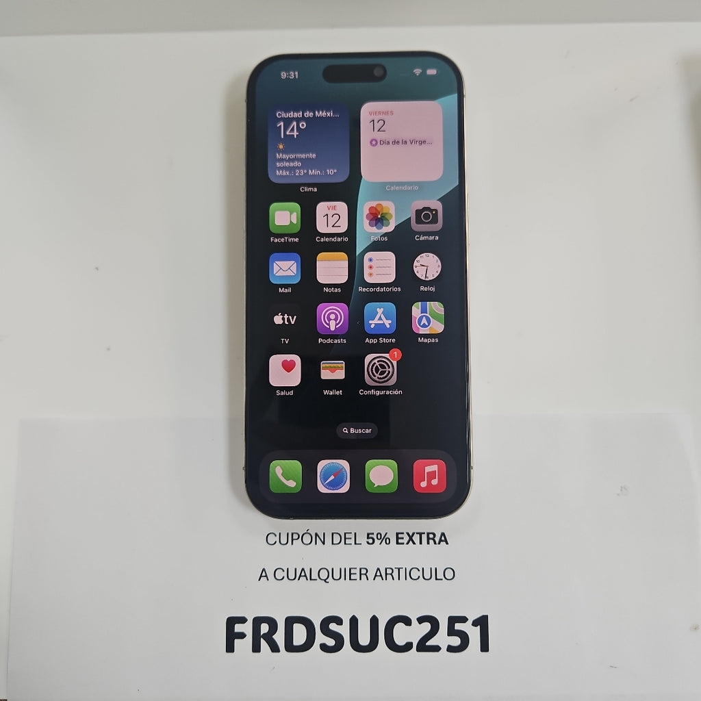 CELULAR APPLE IPHONE 16 PRO A3292 (2024) 128 GB 8 GB RAM (SEMINUEVO)