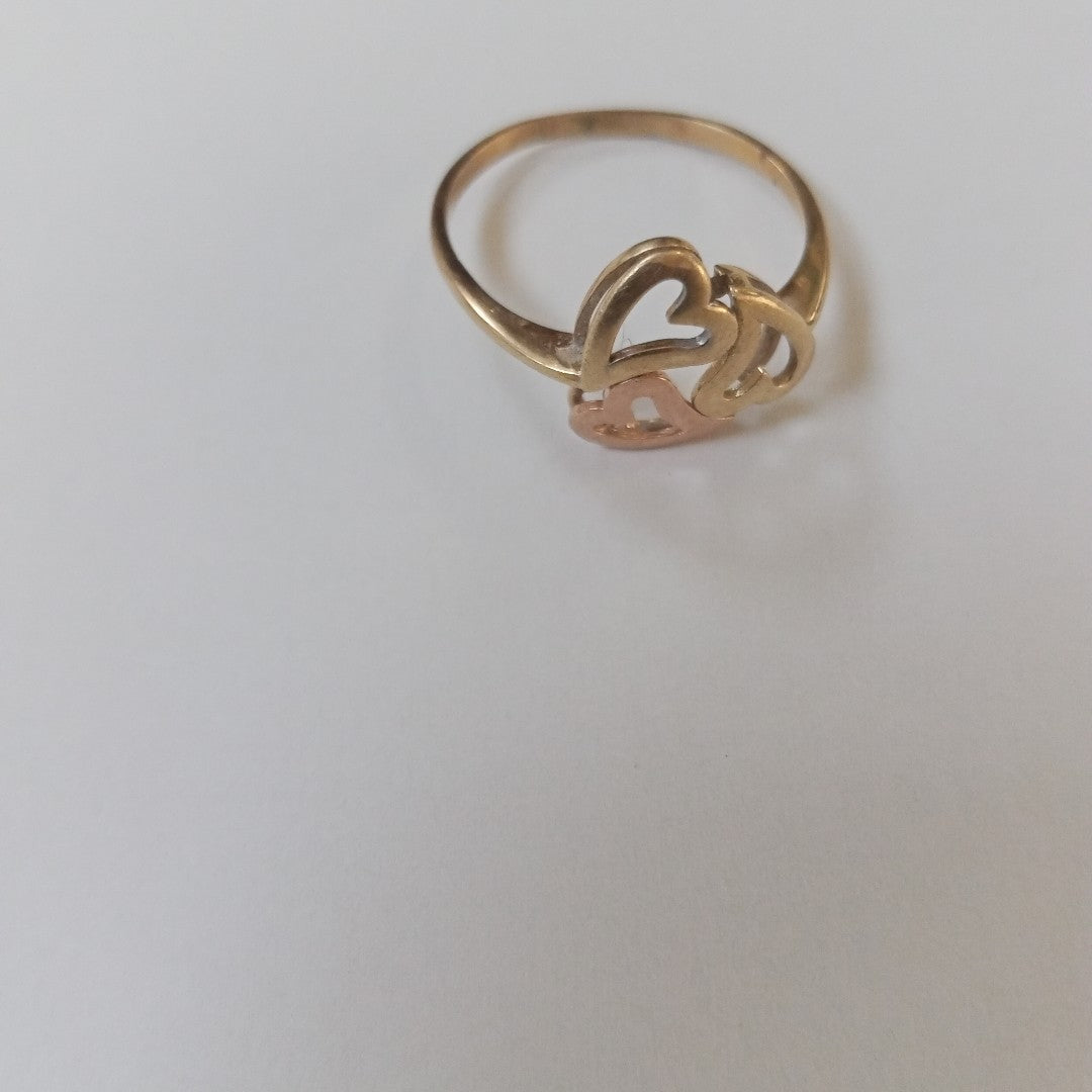 K1 2,20 GRMS 10 K ESPECIFICACIONES COMPLEMENTARIAS ANILLO FORMA DE CORAZON (SEMINUEVO)