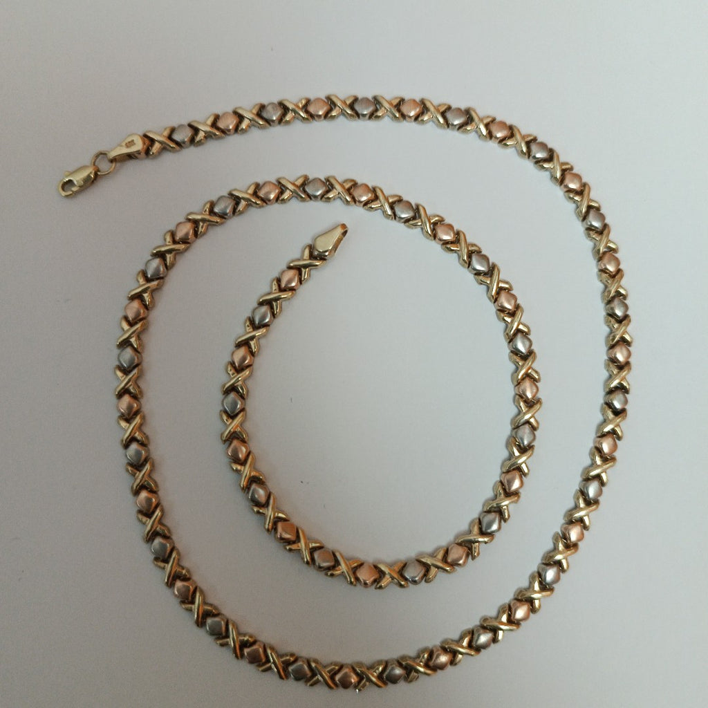 K1 17,40 GRMS 8 K ESPECIFICACIONES COMPLEMENTARIAS GARGANTILLA ORO FLORENTINO (SEMINUEVO)