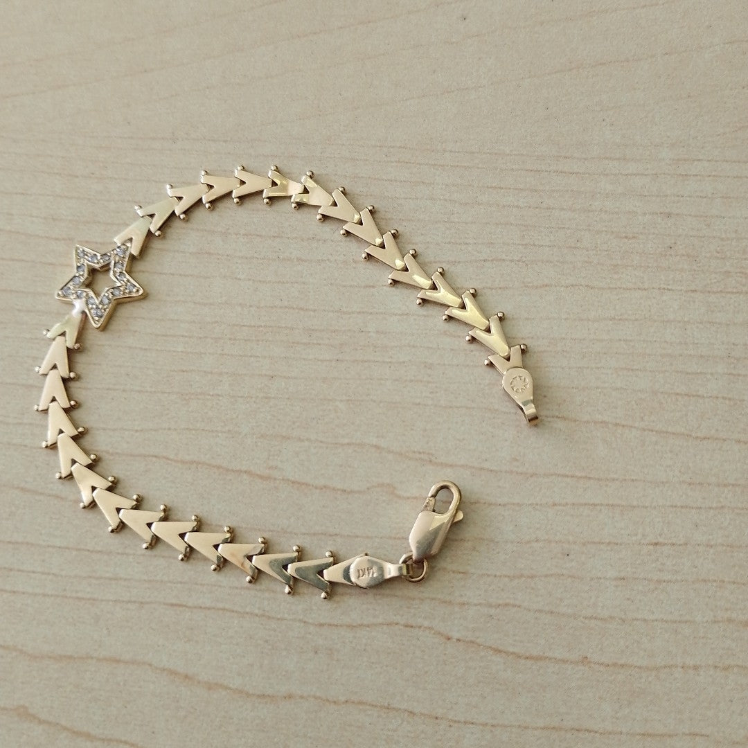 K1 6,40 GRMS 14 K ESPECIFICACIONES COMPLEMENTARIAS PULSERA, BUEN ESTADO (SEMINUEVO)