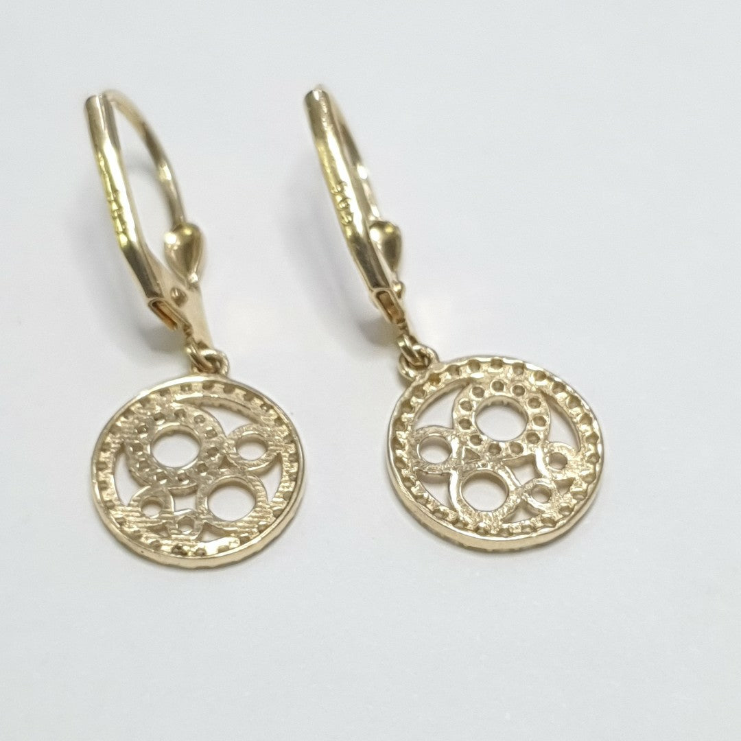 BROQUELES ORO 14K 2.7 (NUEVO)