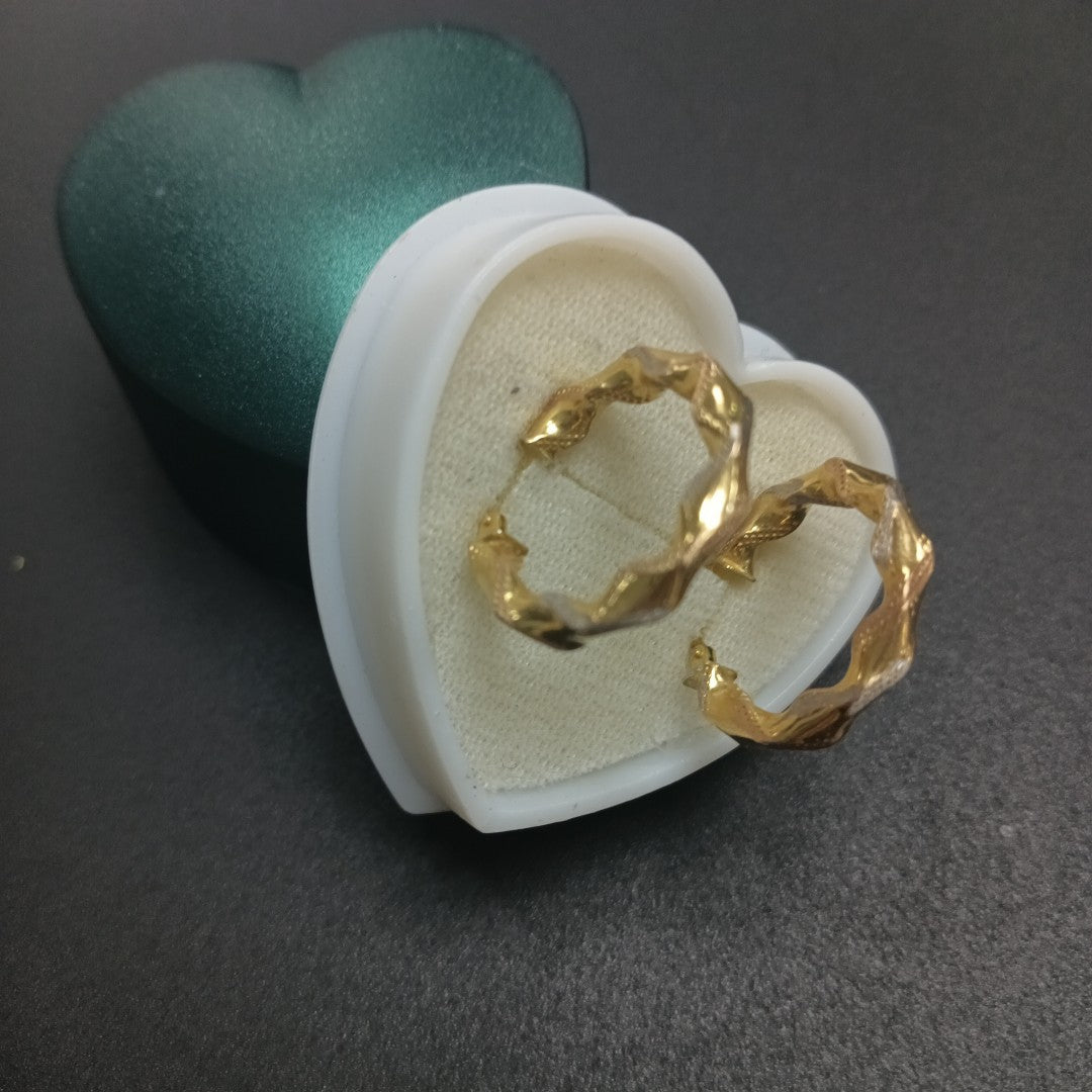 ARRACADAS PAR ORO 14 K 1.9 GRMS (SEMINUEVO)