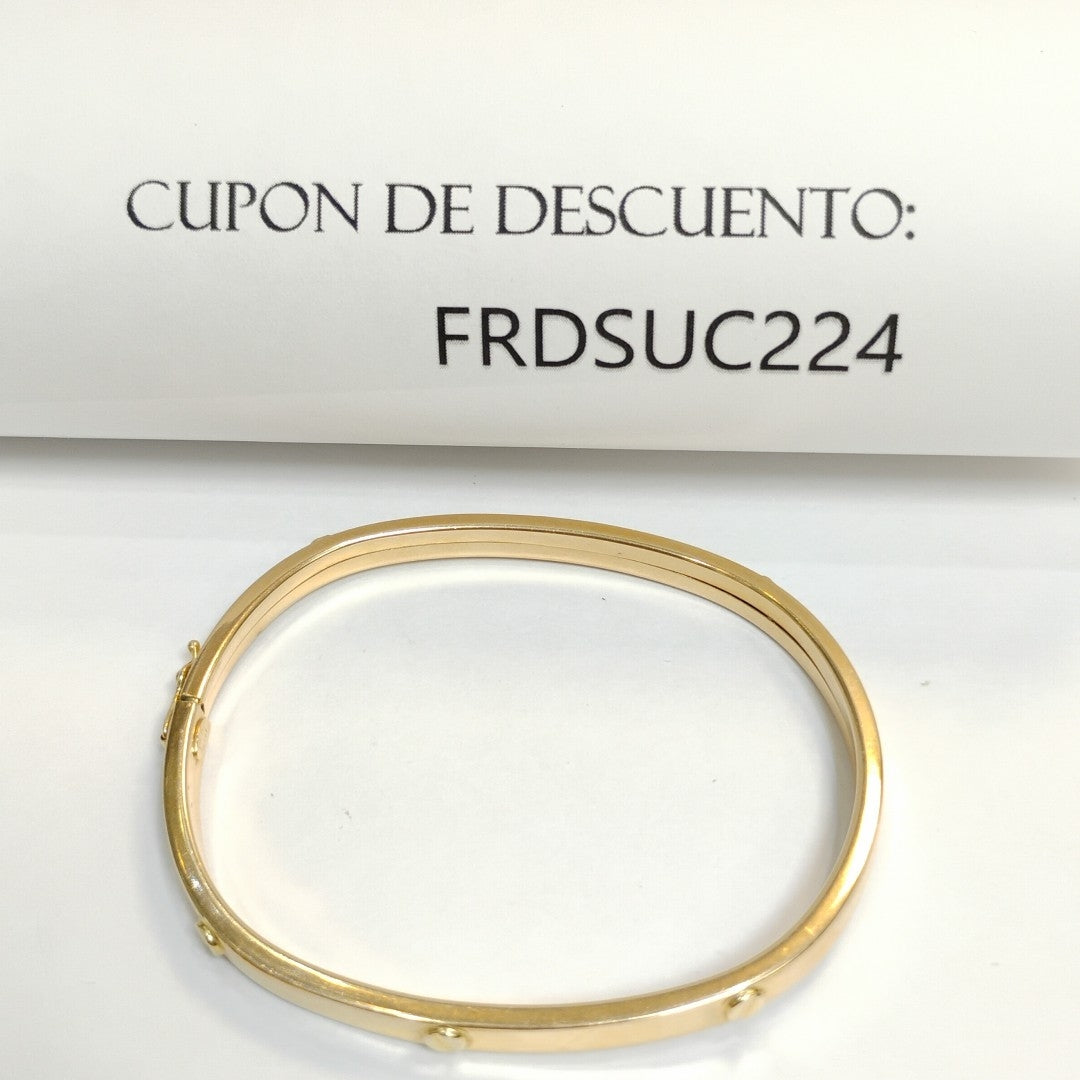 K1 8,00 GRMS 14 K ESPECIFICACIONES COMPLEMENTARIAS PULSERA DE ARO RIGIDA IMITAC (SEMINUEVO)