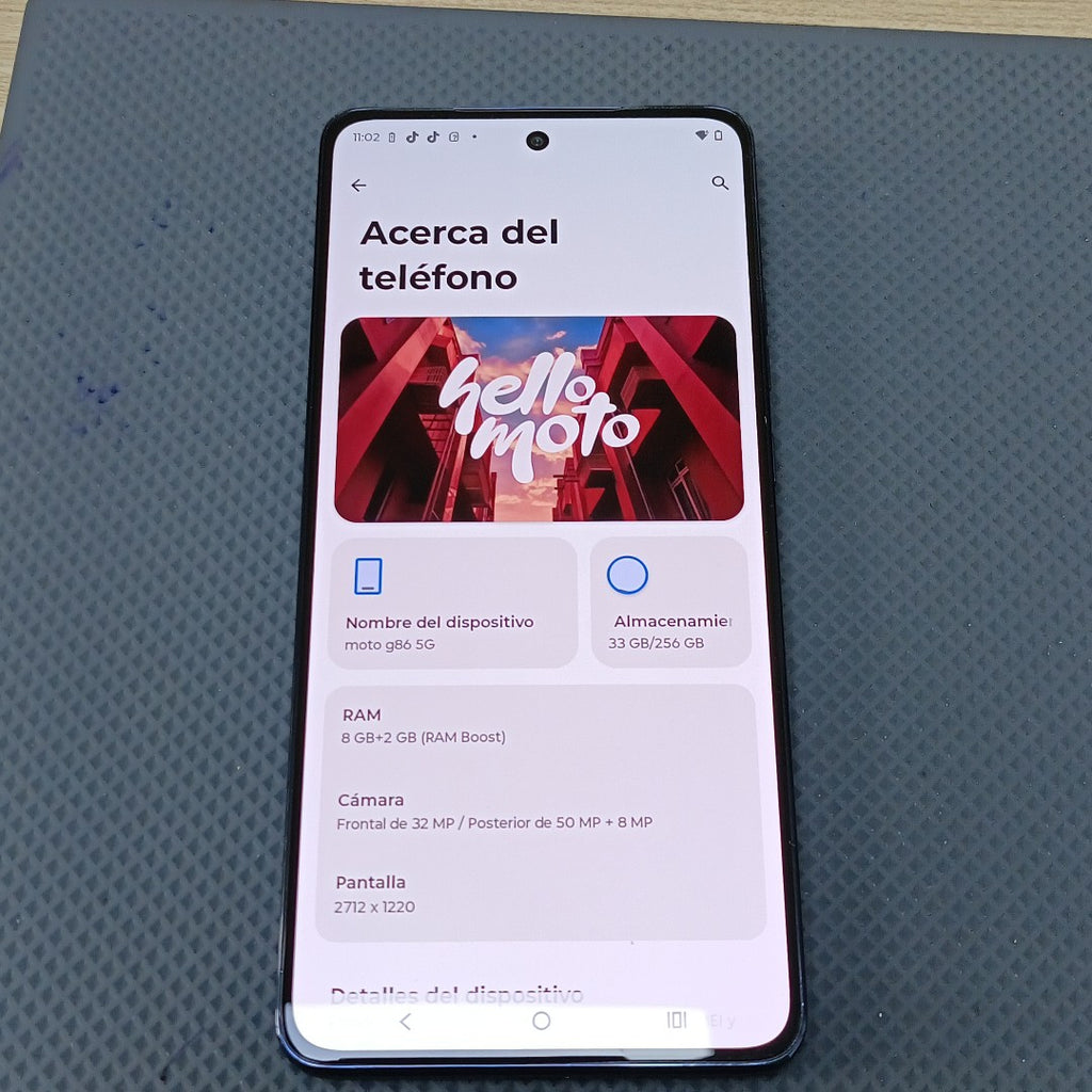 CELULAR MOTOROLA MOTO G86 XT2527-1 (2025) 256 GB 8 GB RAM (SEMINUEVO)