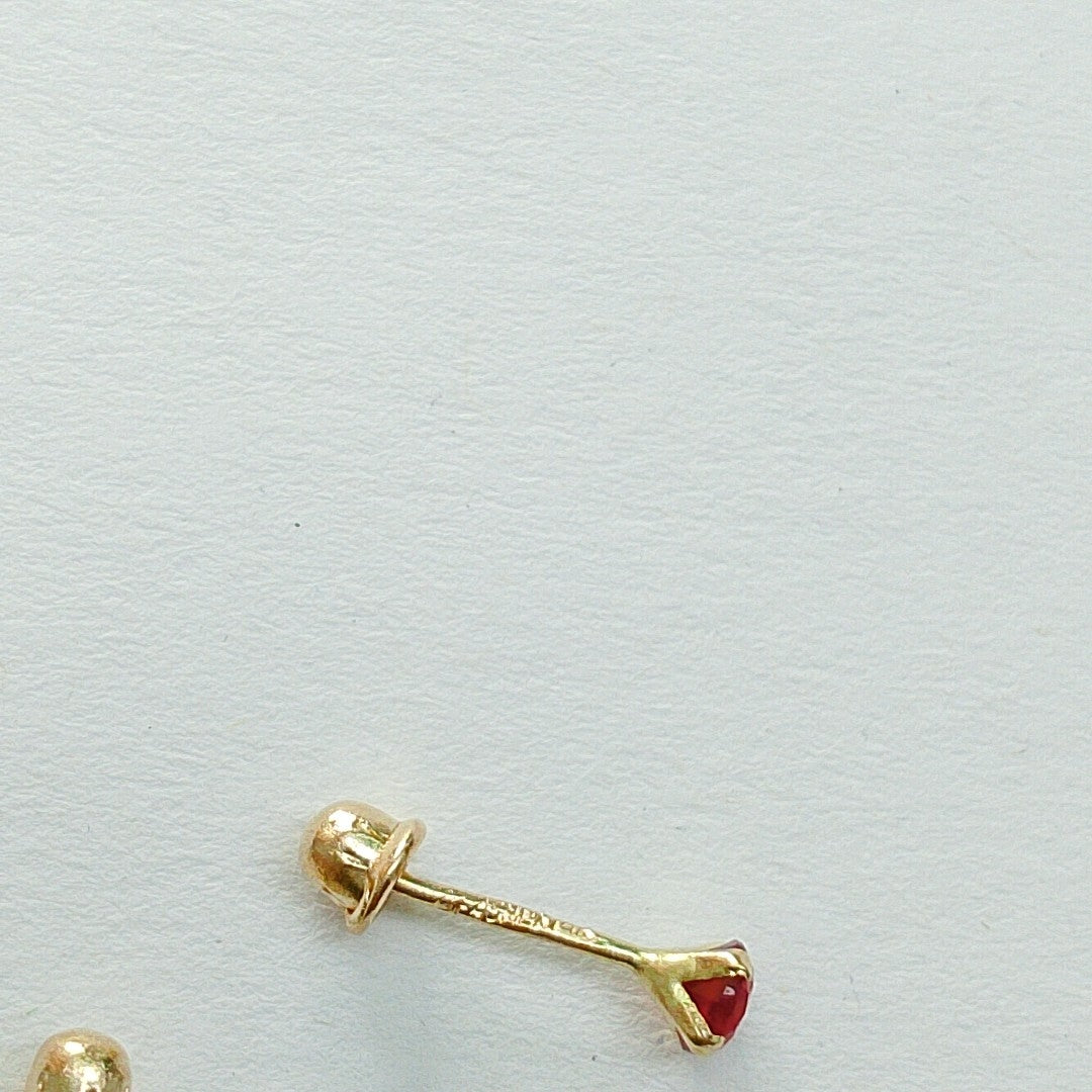 BROQUELES ORO 14K 1 (NUEVO)