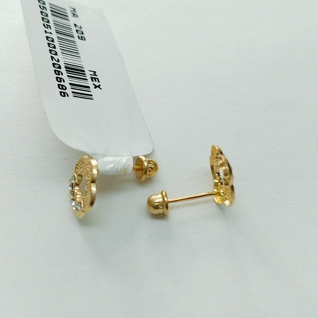 BROQUELES ORO 14K 1 (NUEVO)