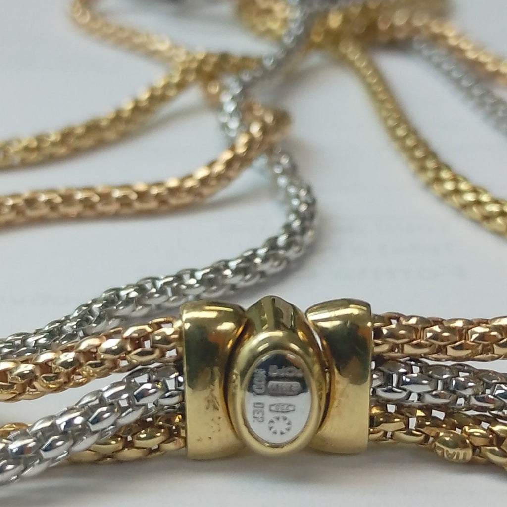 GARGANTILLA ORO, ORO COMBINADO 18 K 49.1 GRMS (SEMINUEVO)