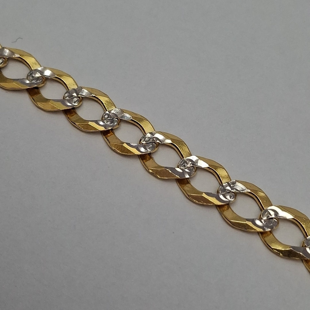 PULSERA BARBADO DIAMANTADO 9.8GR 21 CM (NUEVO)