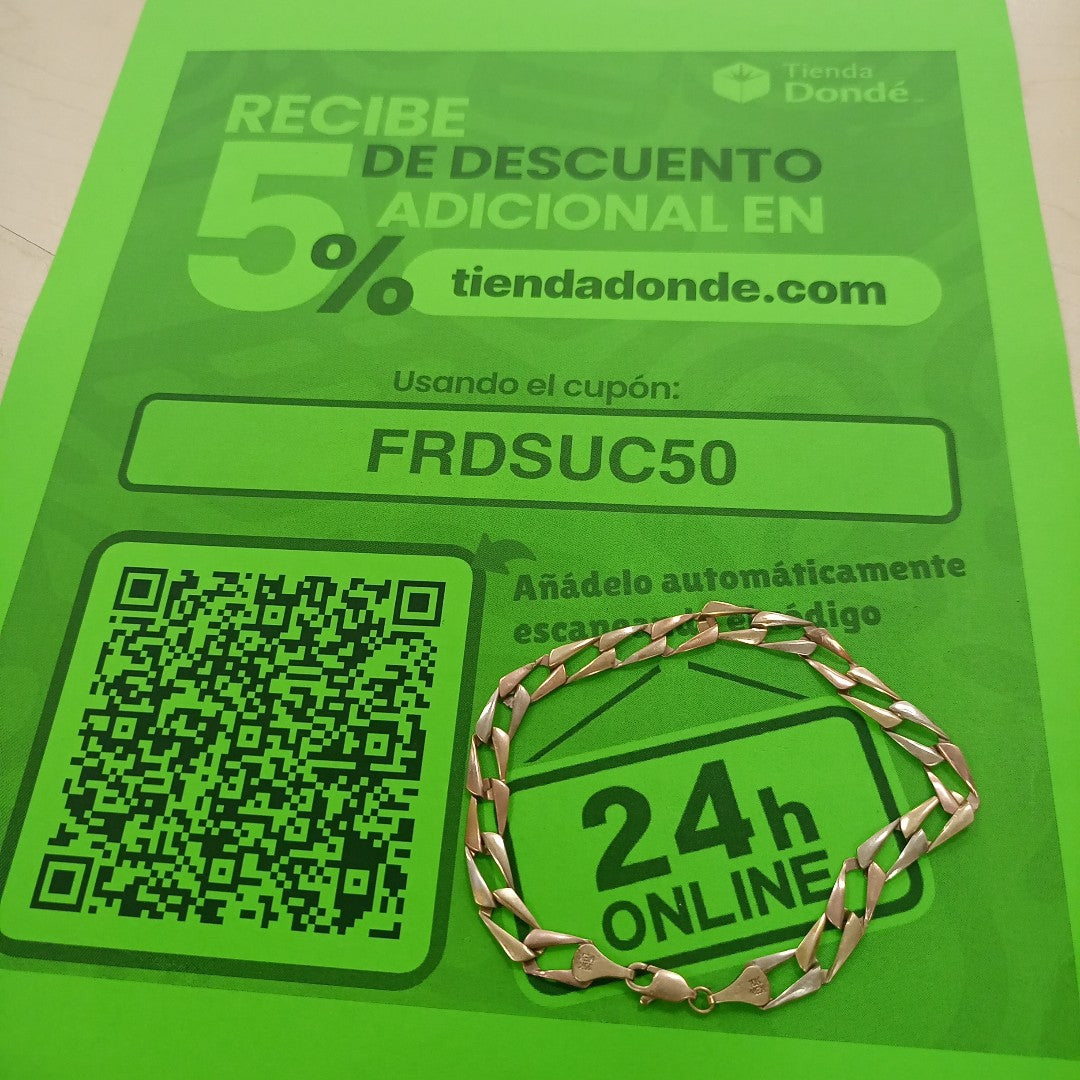 PULSERA ORO COMBINADO 10 K 5.8 GRMS (SEMINUEVO)