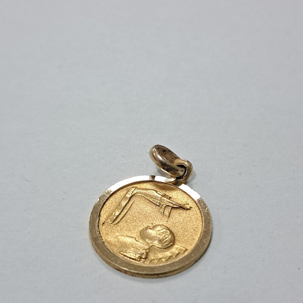 MEDALLA RELIGIOSA ORO 14 K 1.4 GRMS (SEMINUEVO)