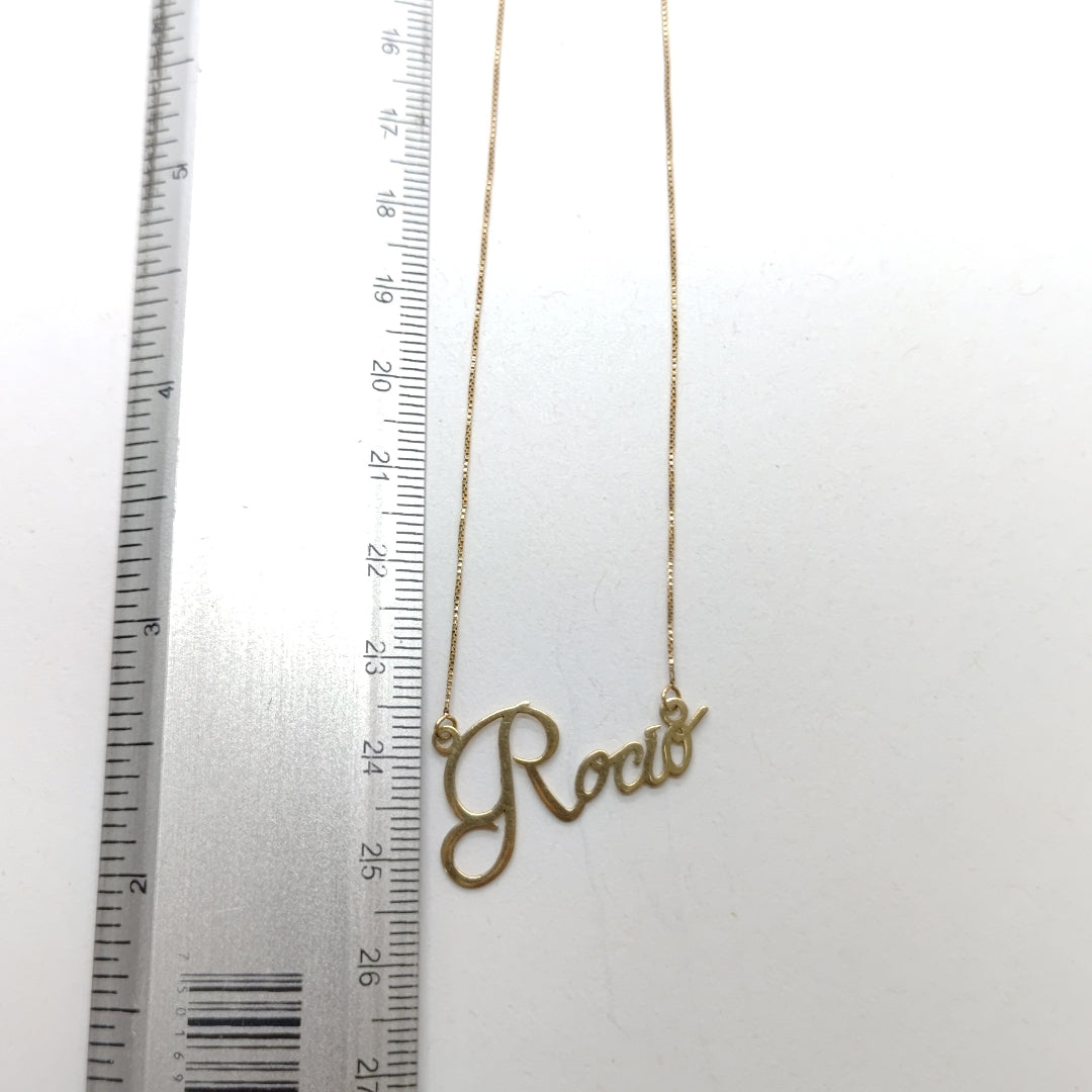 DIJE, GARGANTILLA ORO 14 K 1.7 GRMS (SEMINUEVO)