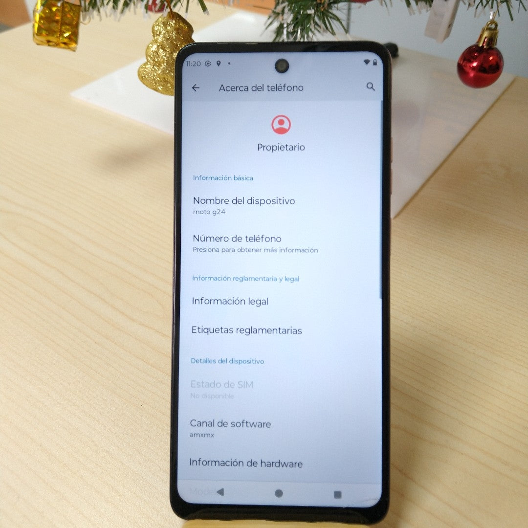 CELULAR MOTOROLA MOTO G24 XT2423-1 (2024) 256 GB 4 GB RAM (SEMINUEVO)