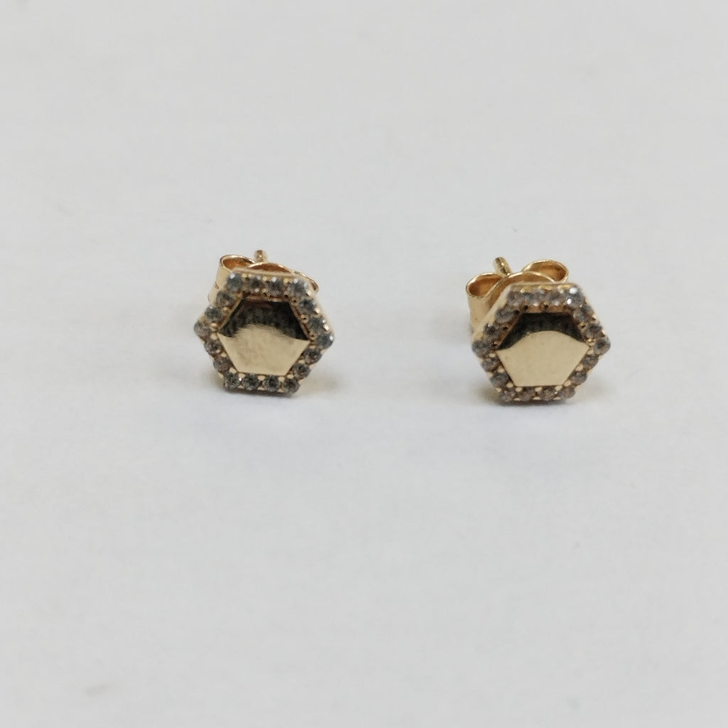 BROQUELES ORO 14K 1.4 (NUEVO)