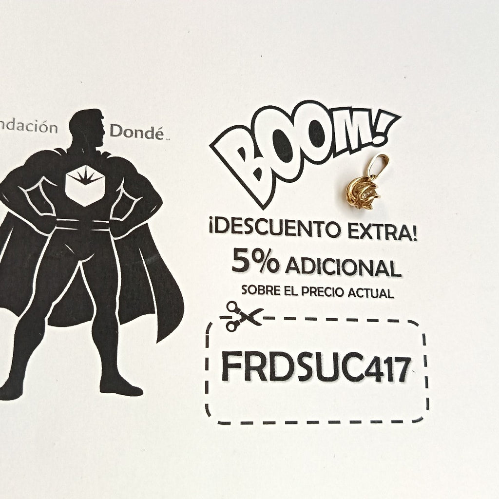 K1 1,90 GRMS 14 K ESPECIFICACIONES COMPLEMENTARIAS DIJE (SEMINUEVO)