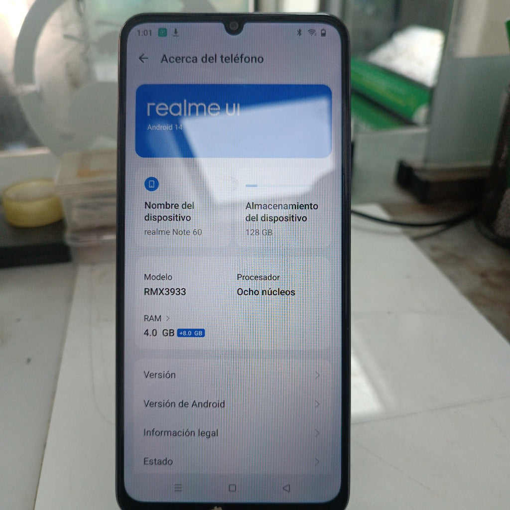 CELULAR REALME REALME NOTE 60-RMX3933(2023) 128 GB 4 GB RAM (SEMINUEVO)