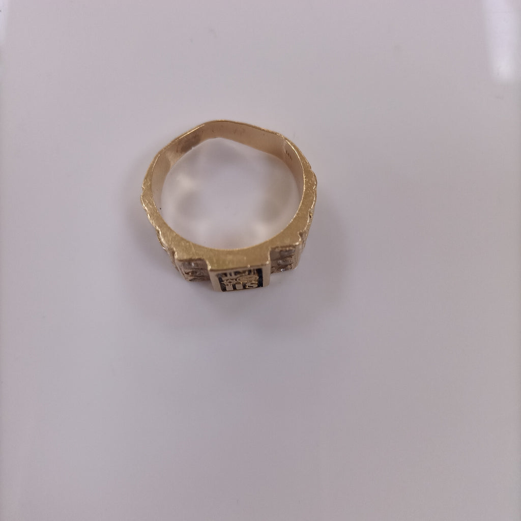ANILLO DE GRADUACIÓN ORO 14 K 7,80 GRMS (SEMINUEVO)
