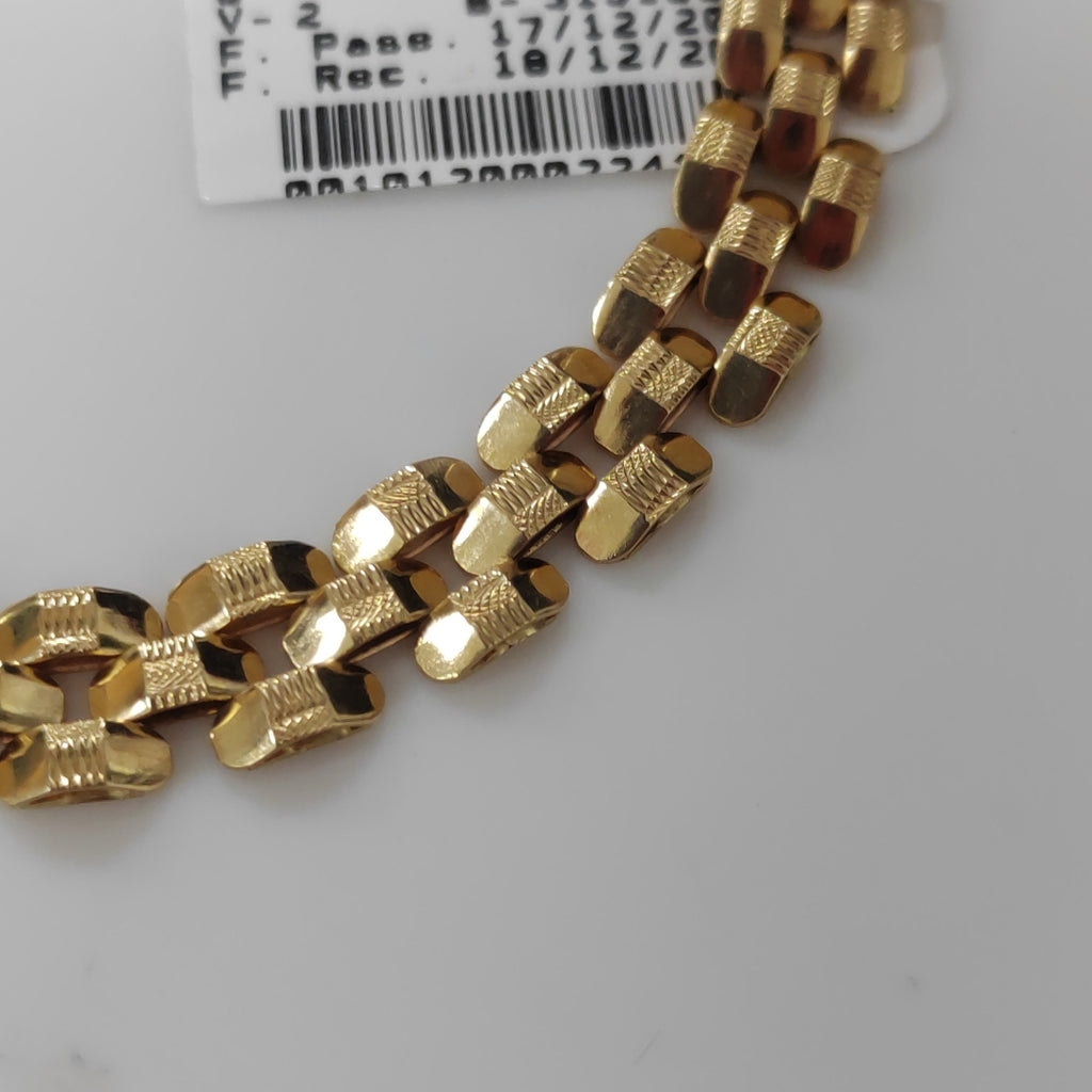 K1 12,20 GRMS 14 K ESPECIFICACIONES COMPLEMENTARIAS PULSERA TEJIDO ESPECIAL (SEMINUEVO)