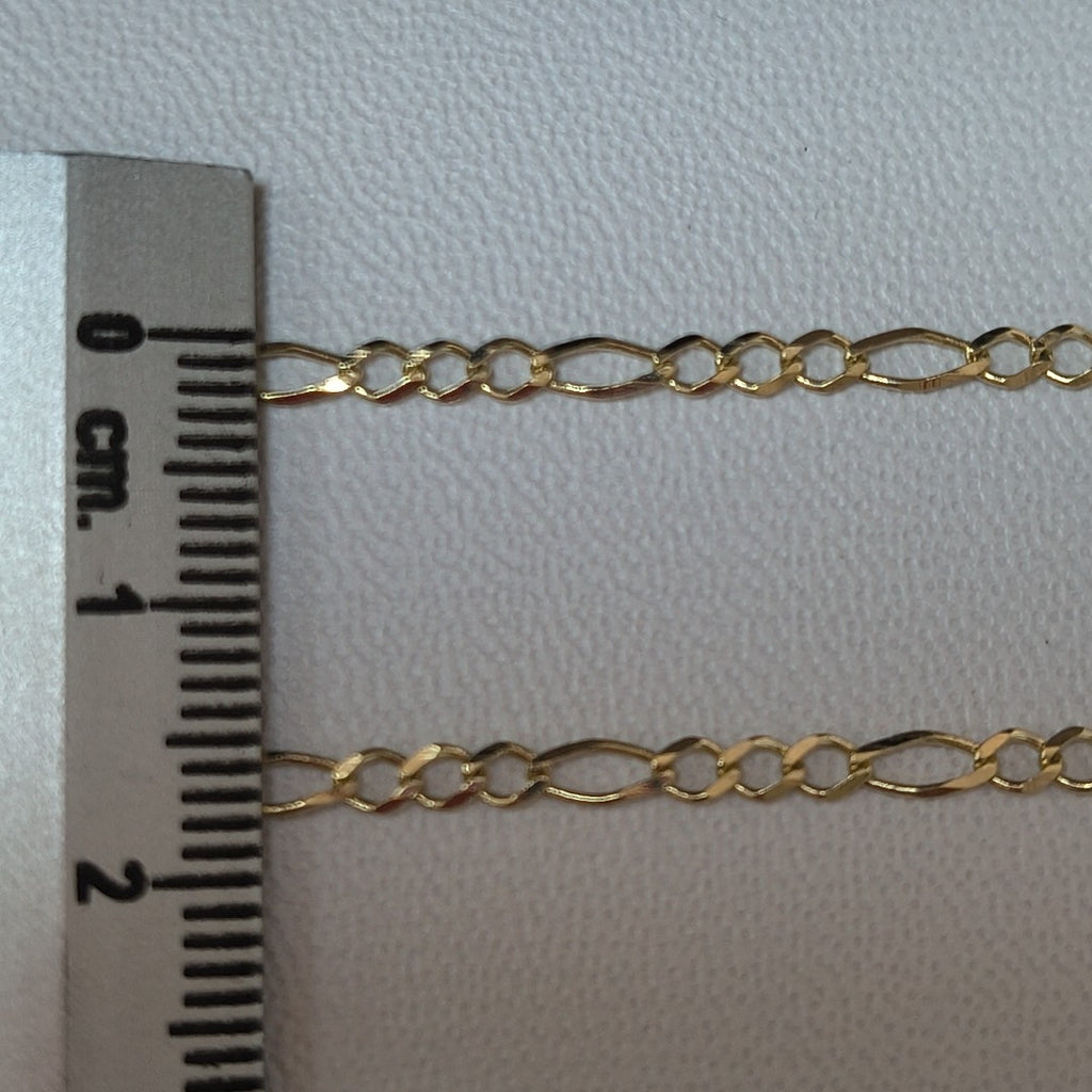CADENA 3 X 1 3.81GR 55 CM 14K (NUEVO)