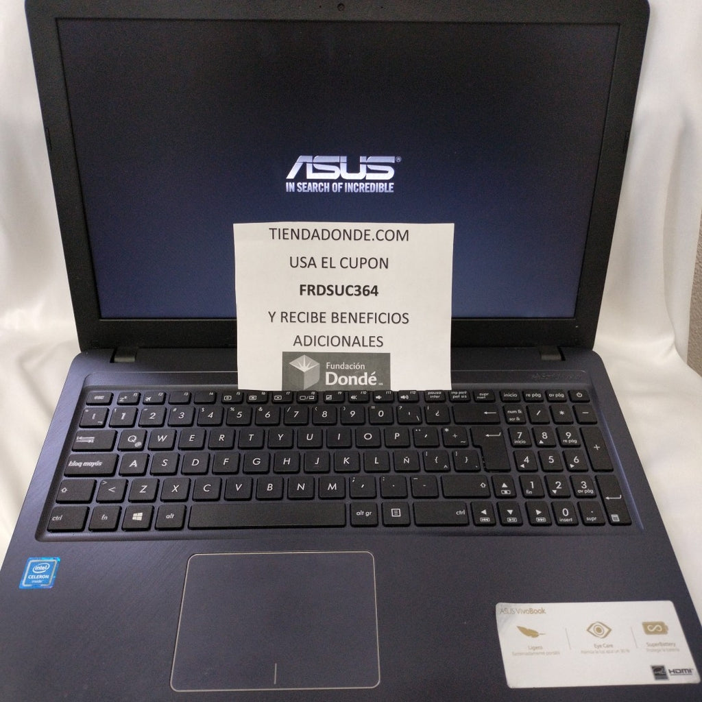LAPTOP ASUS X543MA-GQ1025T (2021) 500 GB  4 GB RAM (SEMINUEVO)
