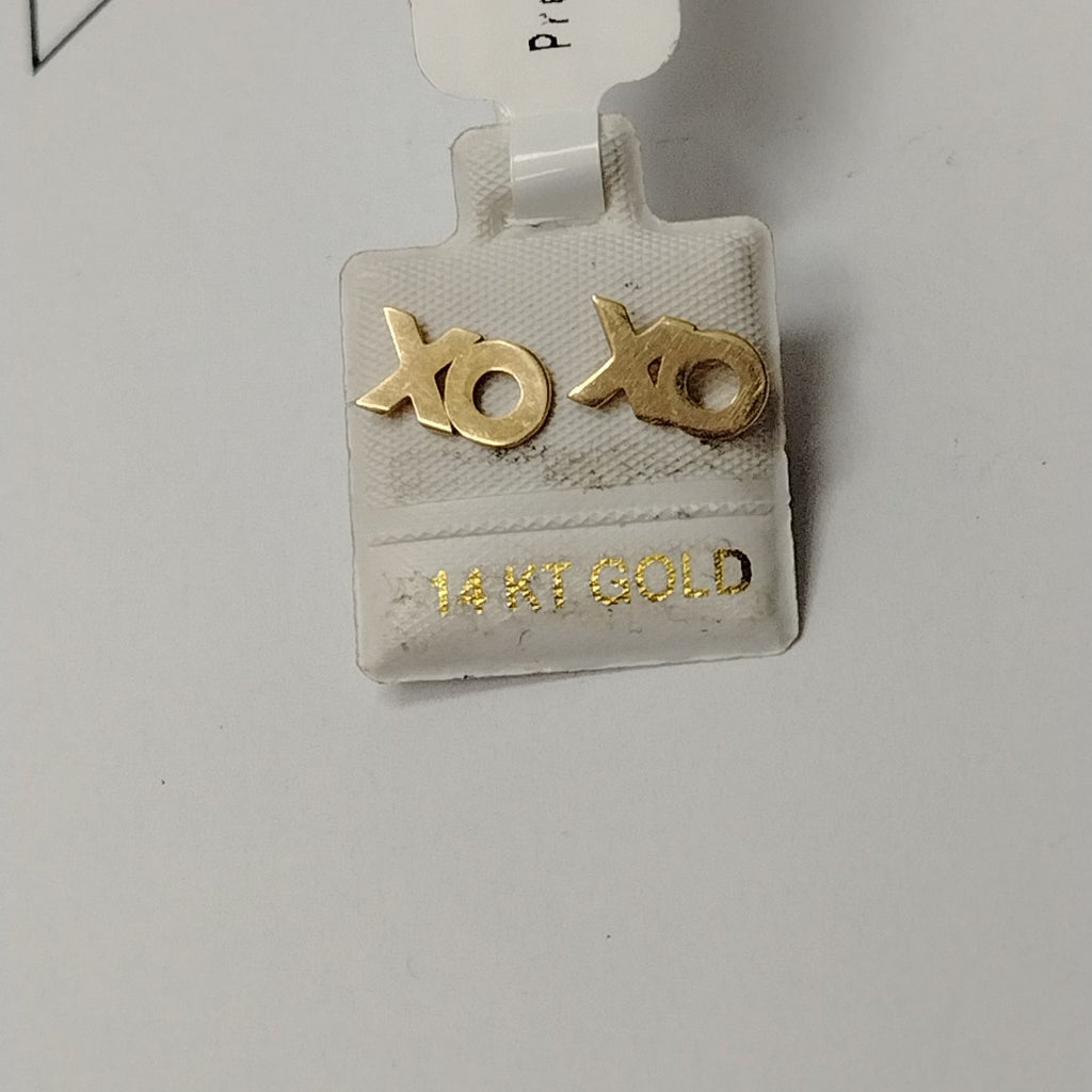 10341ARE20300B455 FRD25 ARETES ORO 14K 1.2GRS (NUEVO)