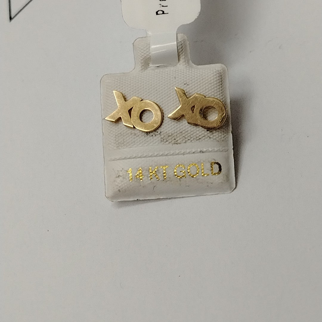 10341ARE20300B455 FRD25 ARETES ORO 14K 1.2GRS (NUEVO)