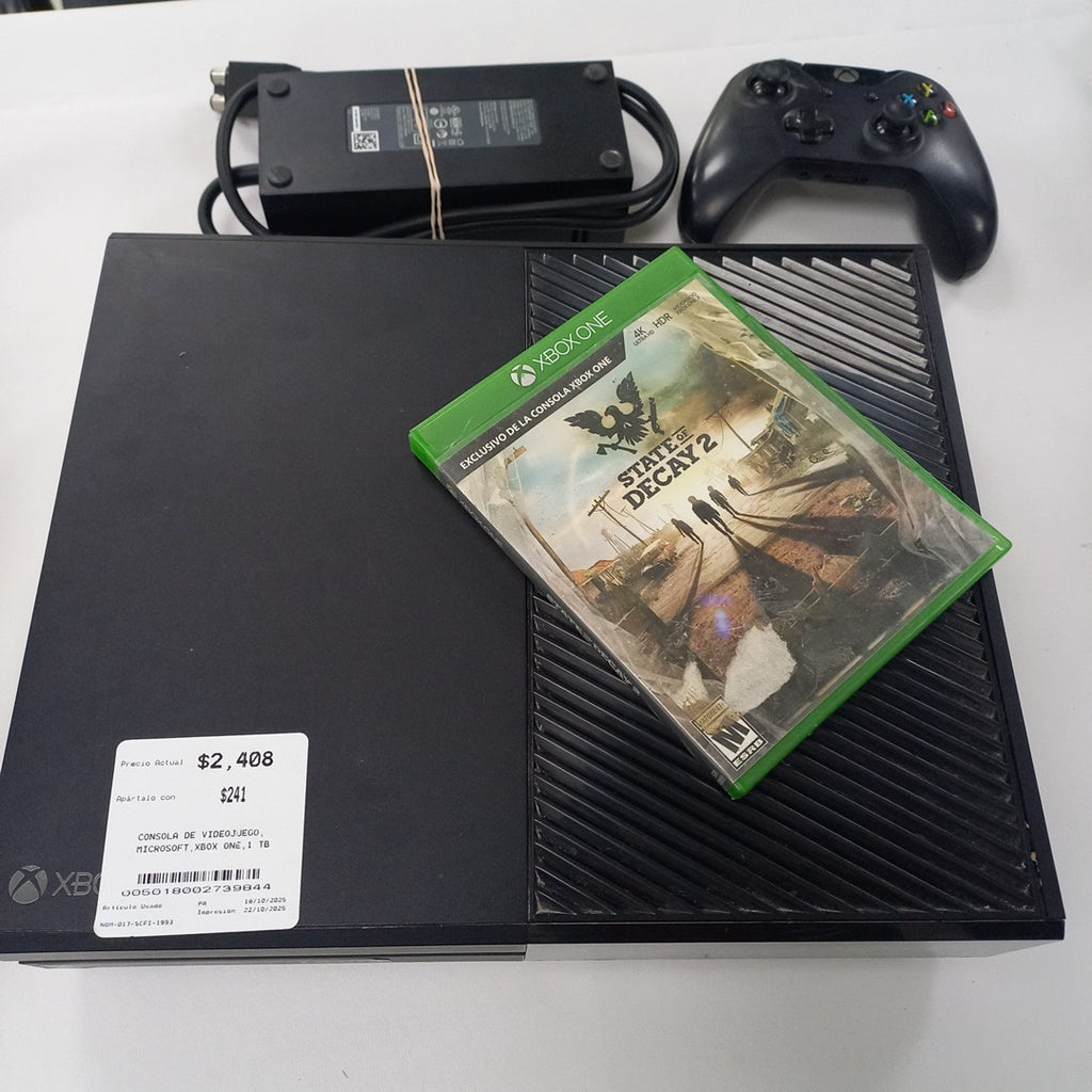 CONSOLA DE VIDEOJUEGO MICROSOFT XBOX ONE 1 TB (SEMINUEVO)