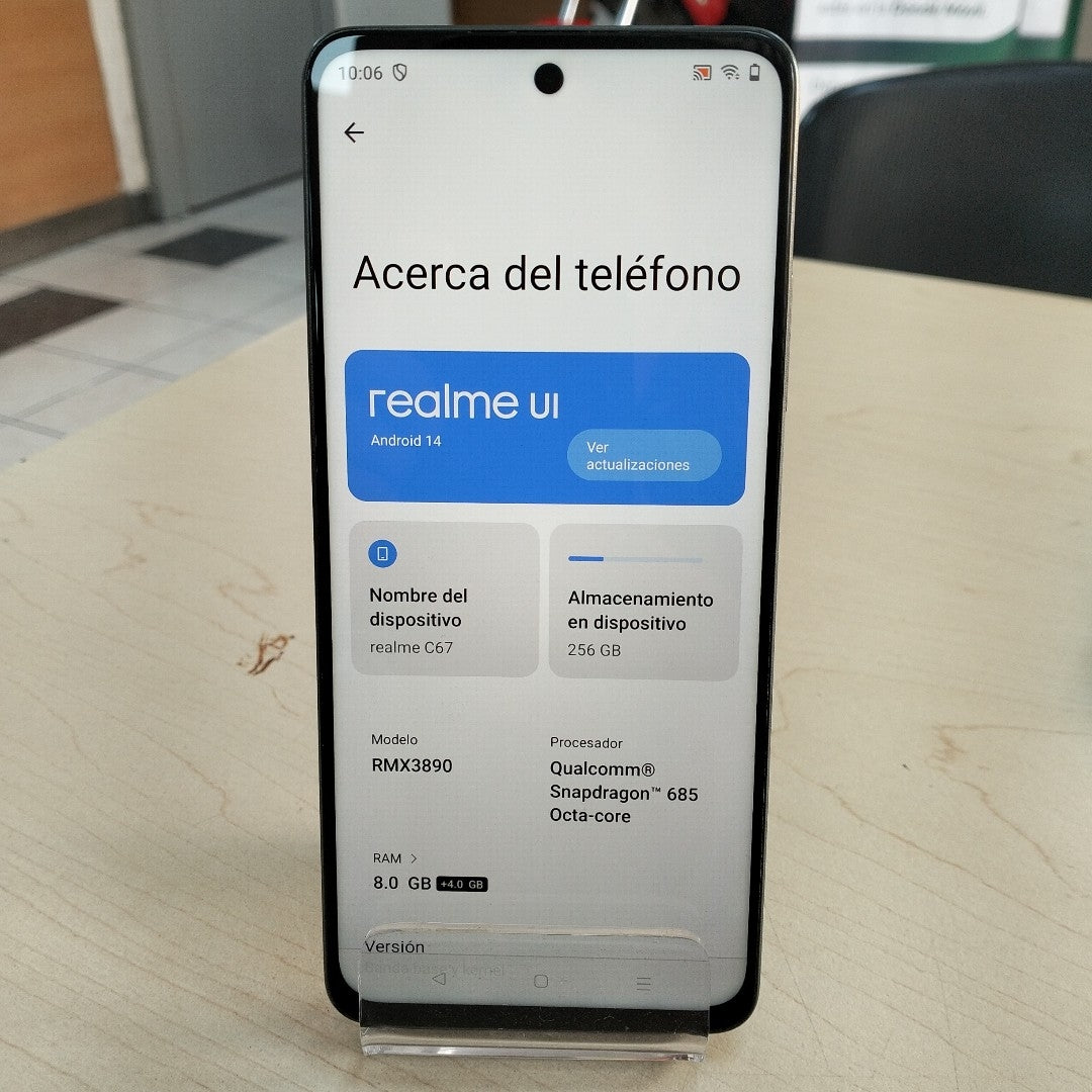 CELULAR REALME C67 RMX3890 (2023) 256 GB 8 GB RAM (SEMINUEVO)