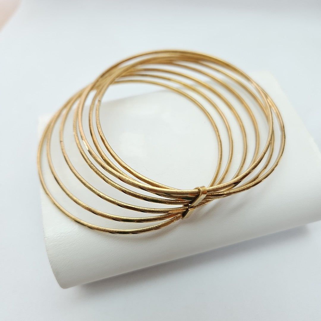 SEMANARIO DE PULSERAS ORO 14 K 21.7 GRMS (SEMINUEVO)