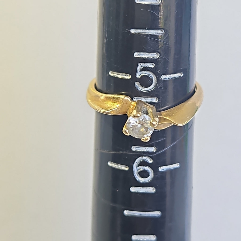 K1 2,10 GRMS 14 K ESPECIFICACIONES COMPLEMENTARIAS SOLITARIO C/CIRCONIA (SEMINUEVO)