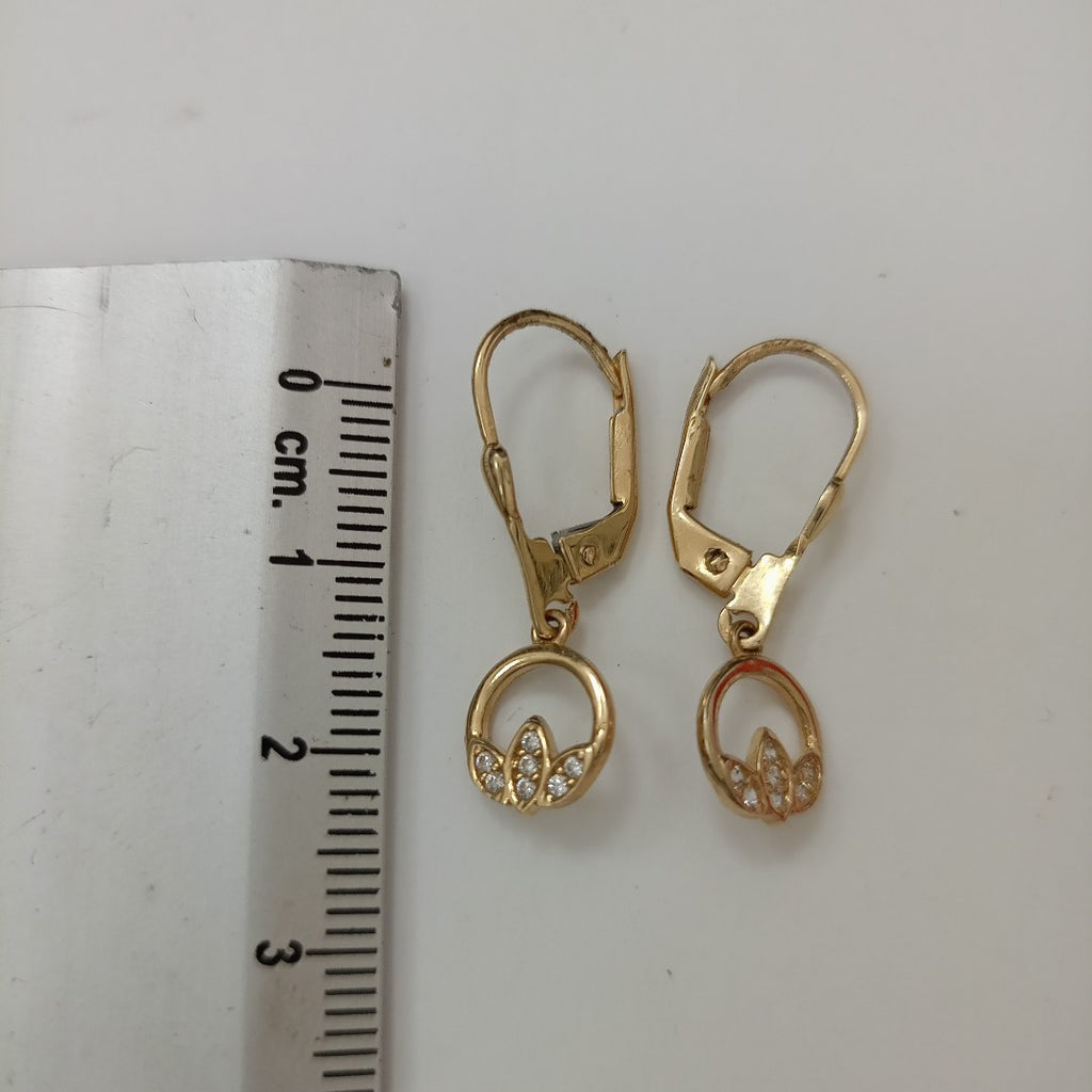 BROQUELES ORO 14K 2 (NUEVO)