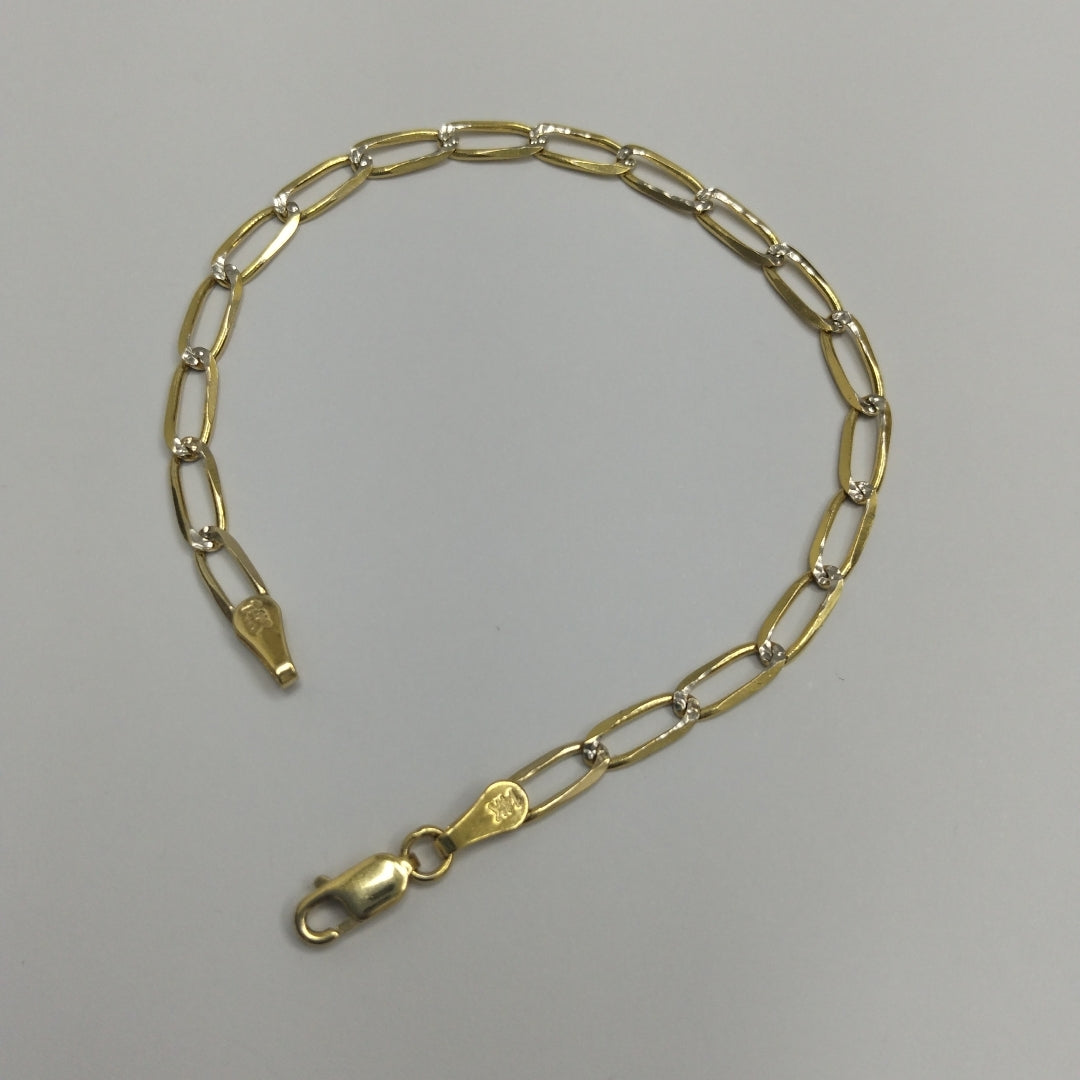 PULSERA TEJIDO ESLABONES 4G 18 CM (NUEVO)