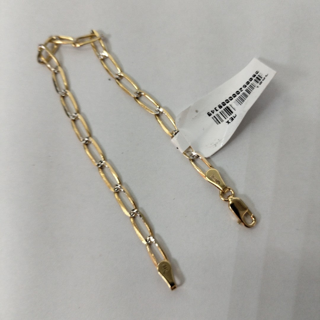 PULSERA TEJIDO ESLABONES 4G 18 CM (NUEVO)