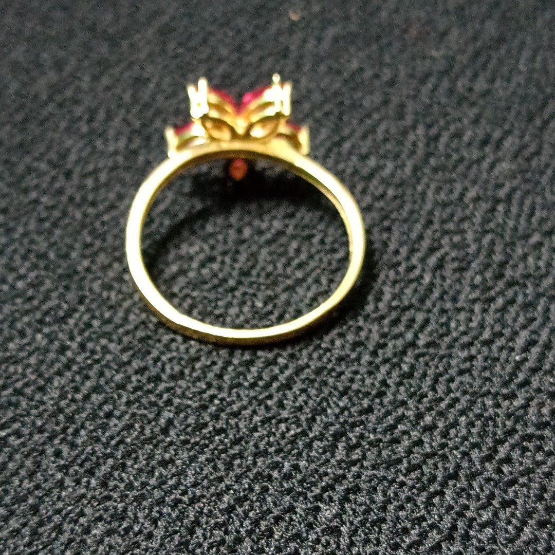 K1 2,00 GRMS 14 K ESPECIFICACIONES COMPLEMENTARIAS ANILLITO CON PIEDRA DE COLOR (SEMINUEVO)