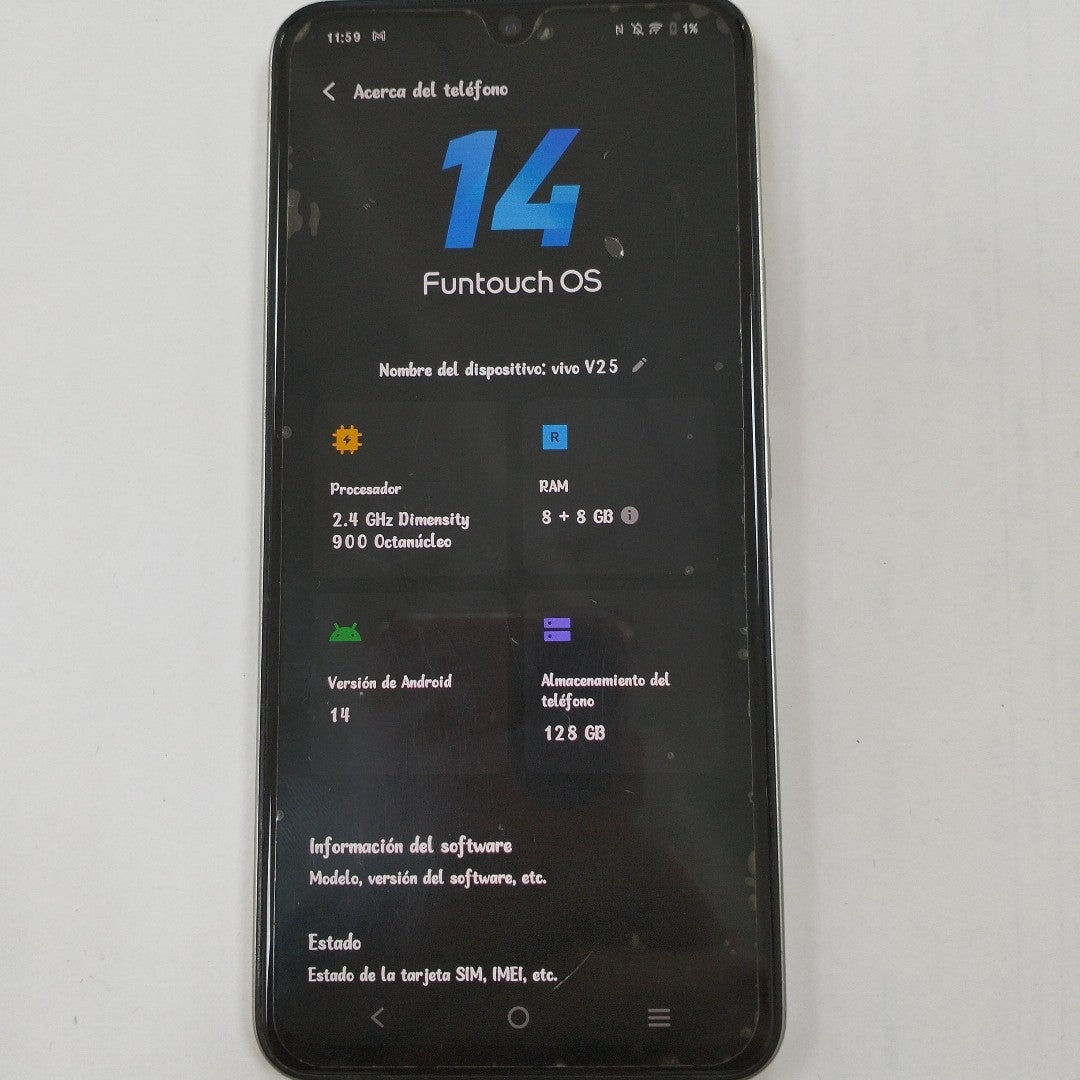 CELULAR VIVO V25 V2202 128 GB 8 GB RAM (SEMINUEVO)