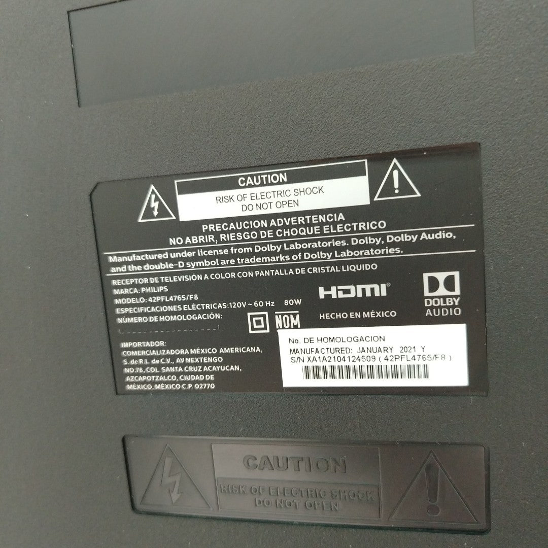 PANTALLA PHILIPS 42PFL4765/F8 (2021) 42" LED FULL HD (SEMINUEVO)